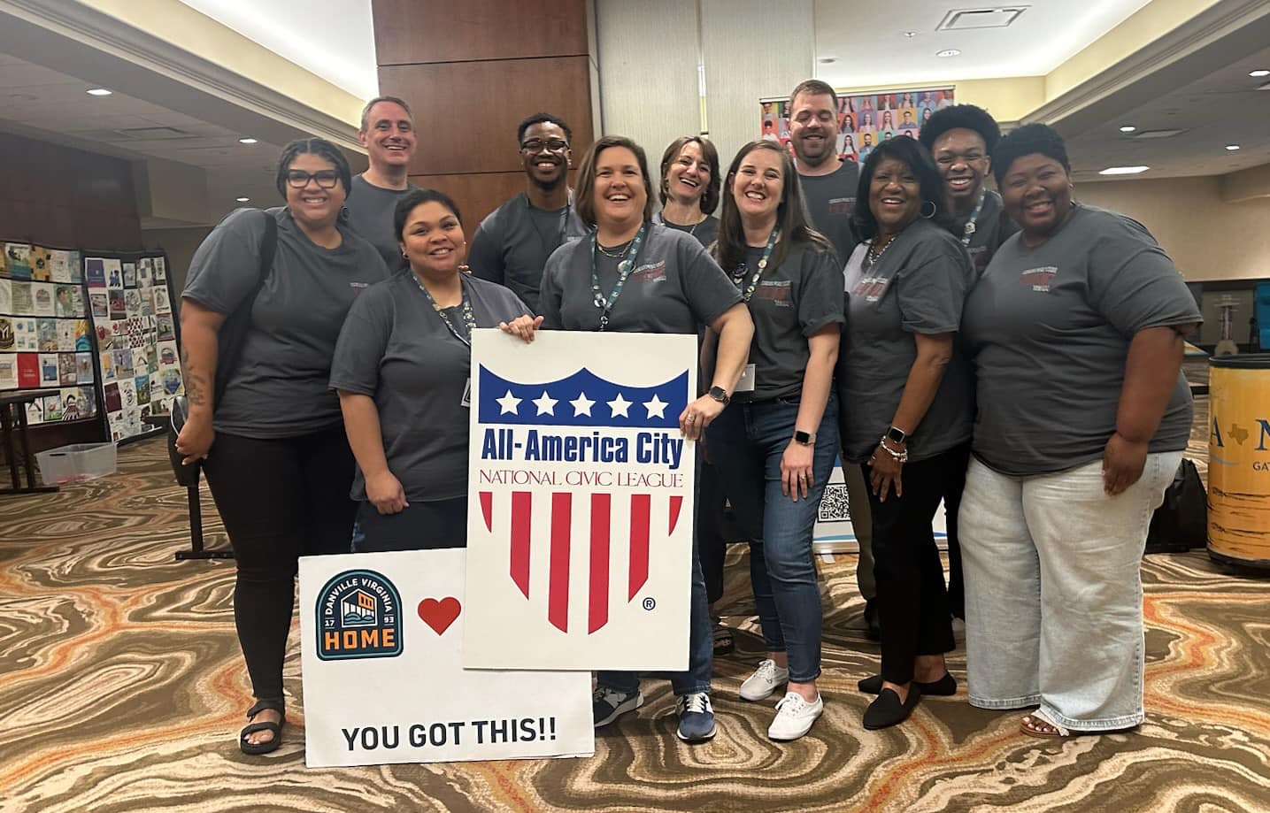 Danville city and community representatives at the National Civic League conference in Denver. Courtesy of the city of Danville.