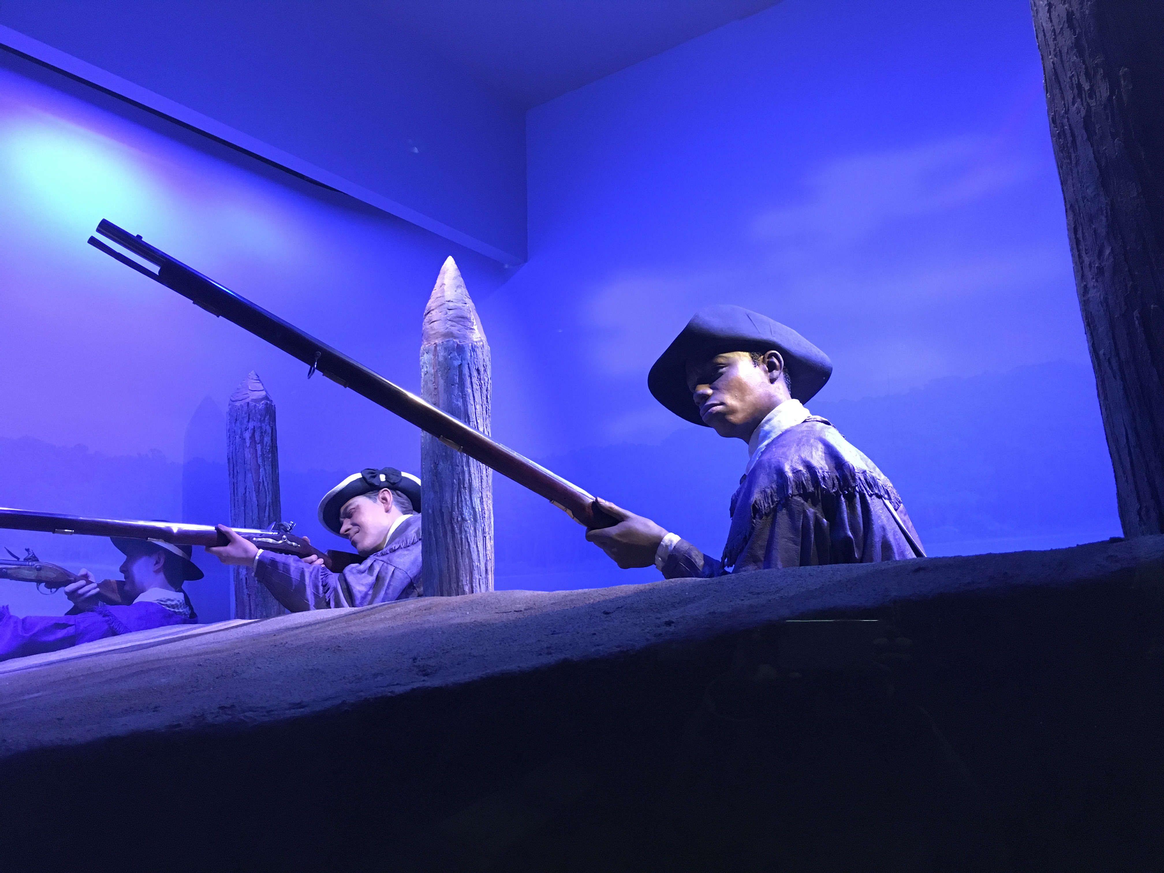 Diorama of Billy Flora at the Battle of Great Bridge at the American Revolution Museum at Yorktown. Credit: Jamestown-Yorktown Foundation. 