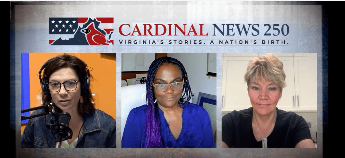 Dutchie Jessee, Andrea Davis (executive director of the Black Loyalist Heritage Center and also a descendant of Black Loyalists) and Kelley Bruce (board member at the Heritage Center and also a descendant of Black Loyalists).