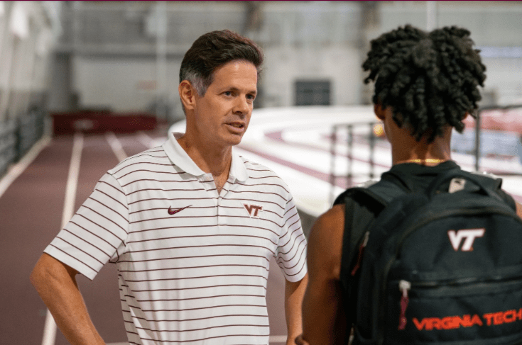 Virginia Tech track and field coach Ben Thomas. Courtesy of Virginia Tech.