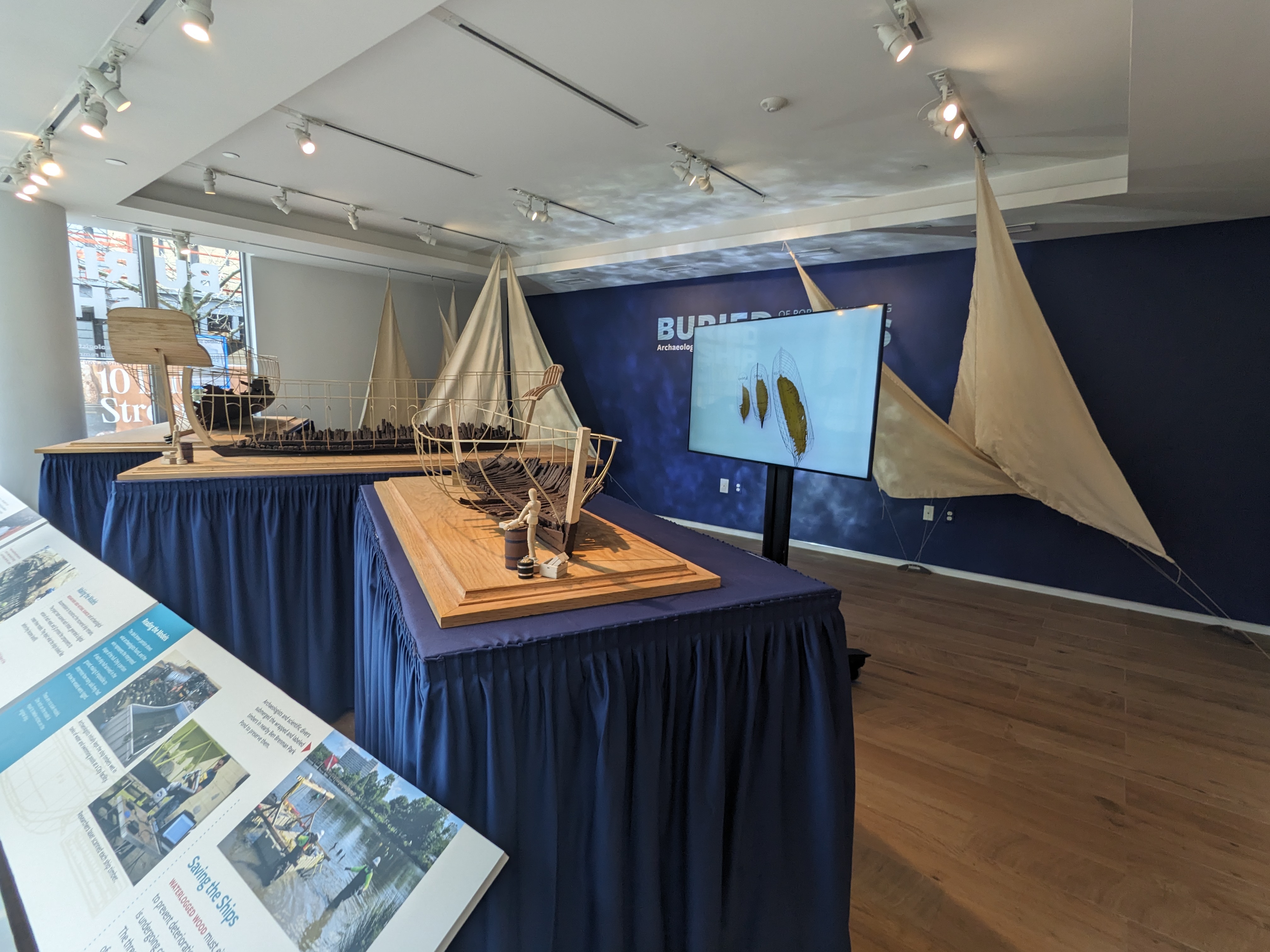 The Buried Ships of Robinson Landing Exhibit.  Open now through the end of the year. Courtesy of Alexandria 250 Committee. 