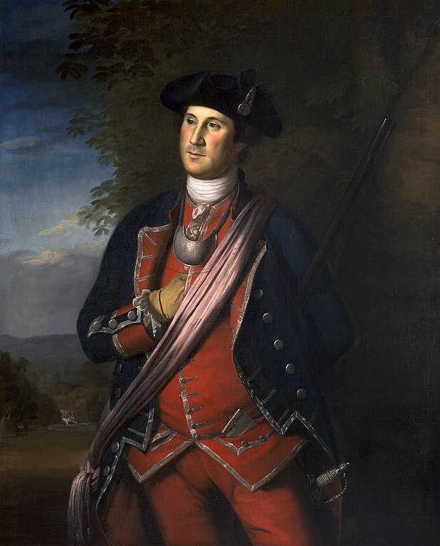 George Washington in 1772 by Charles Wilson Peale.