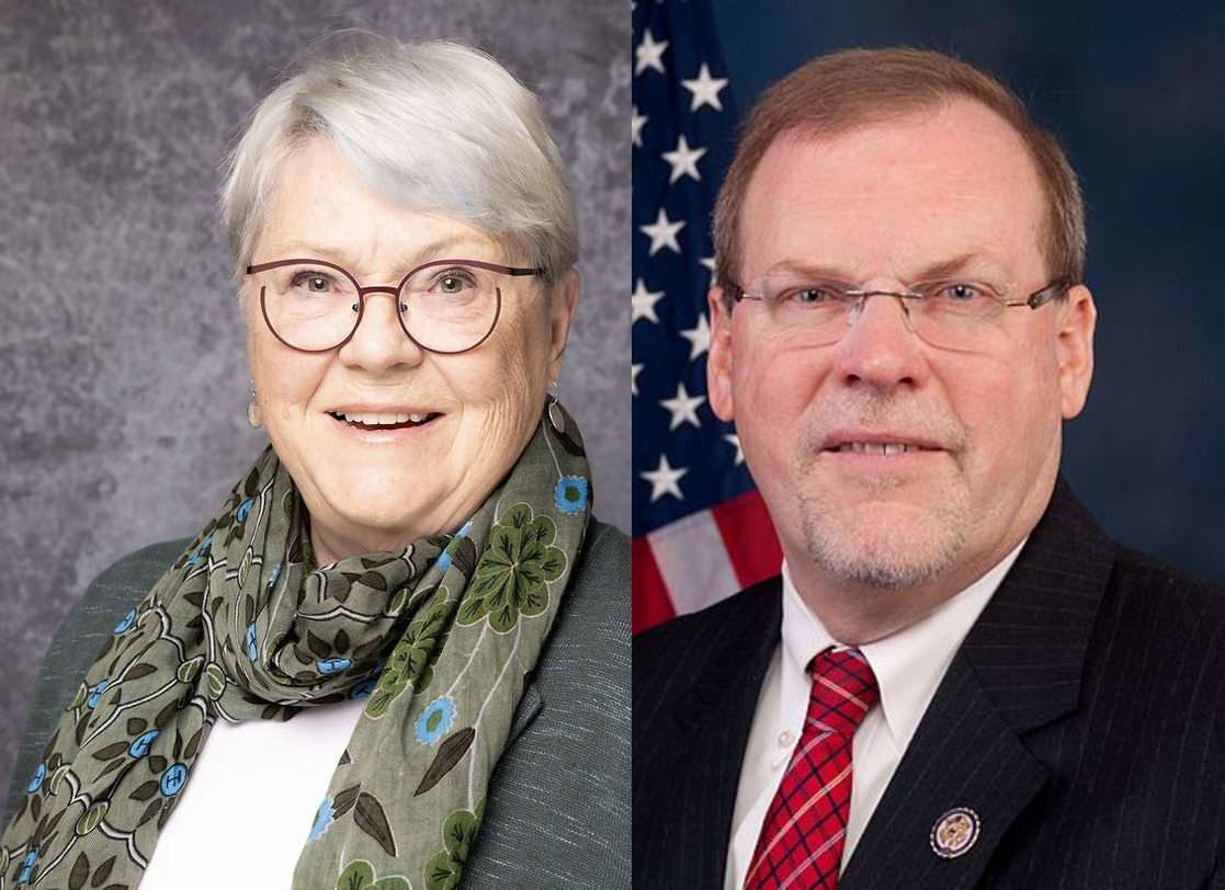 Karen Baker and Rep. Morgan Griffith.
