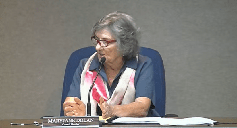 Maryjane Dolan. Screenshot from livestream. 