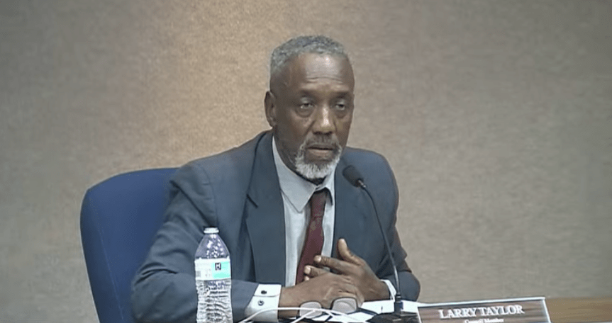 Larry Taylor. Screenshot from livestream.