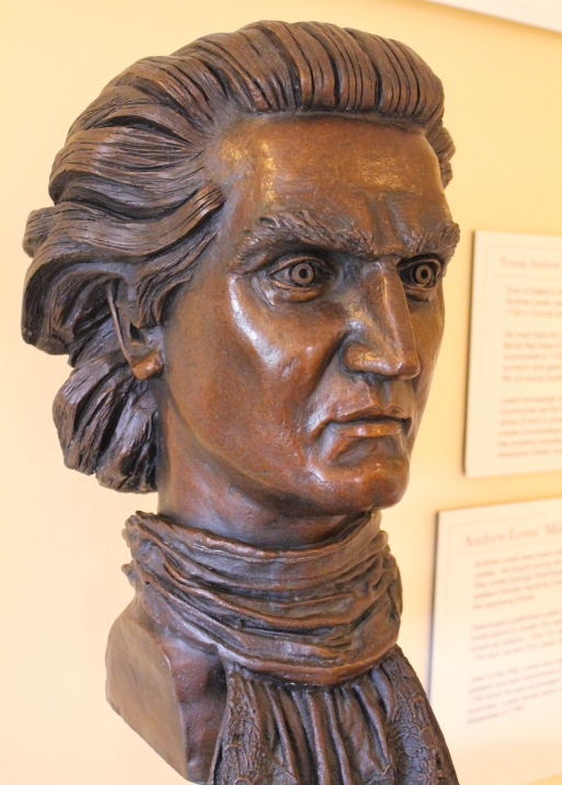 This fiery head of Lewis is conjectural and was copied from his statue in Richmond. It is in the collection of the Salem Museum. Photo by Randy Walker.