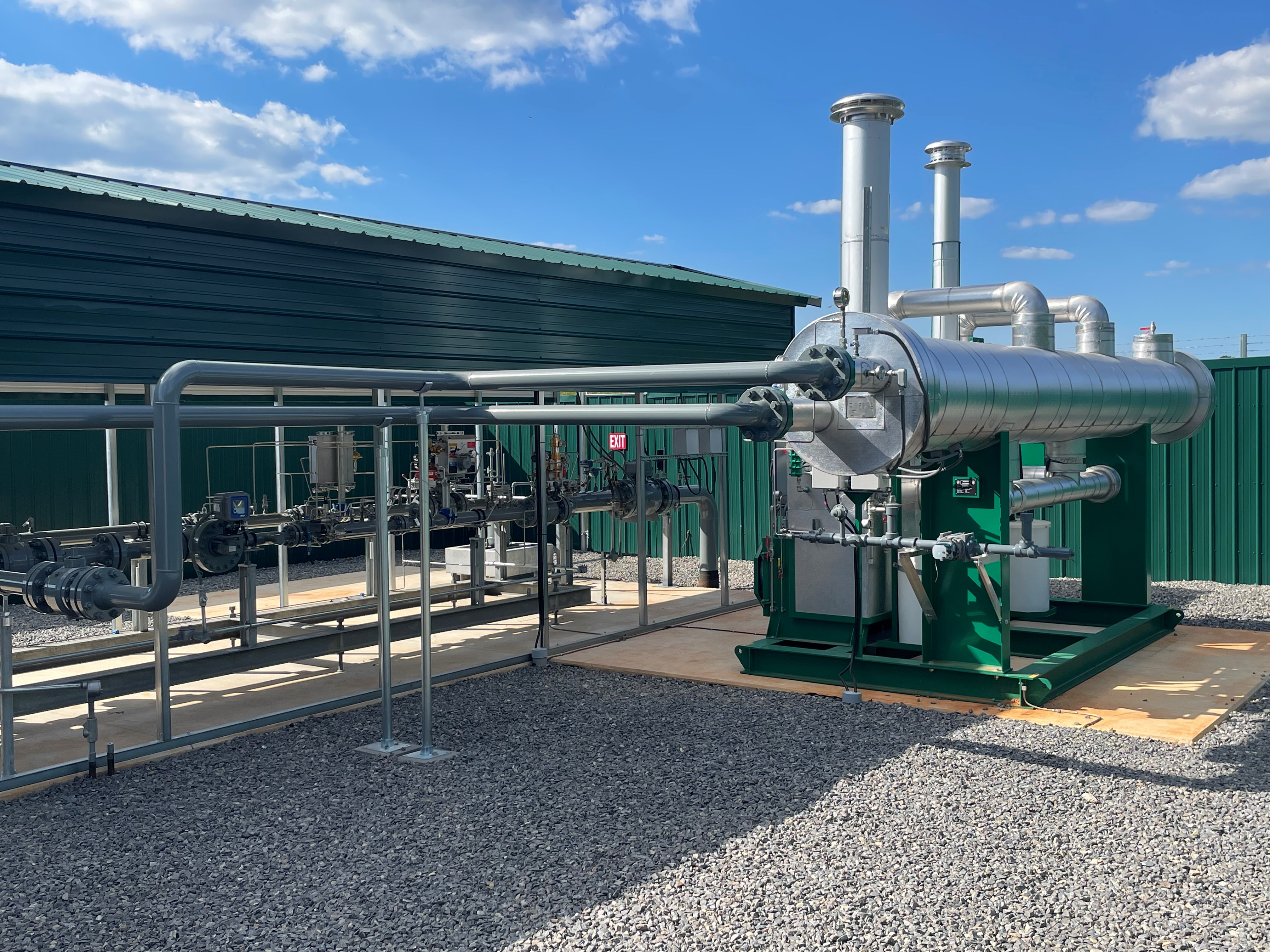 Roanoke Gas' Franklin tap supplies natural gas to the Summit View Business Park in Franklin County. Photo courtesy of Roanoke Gas.