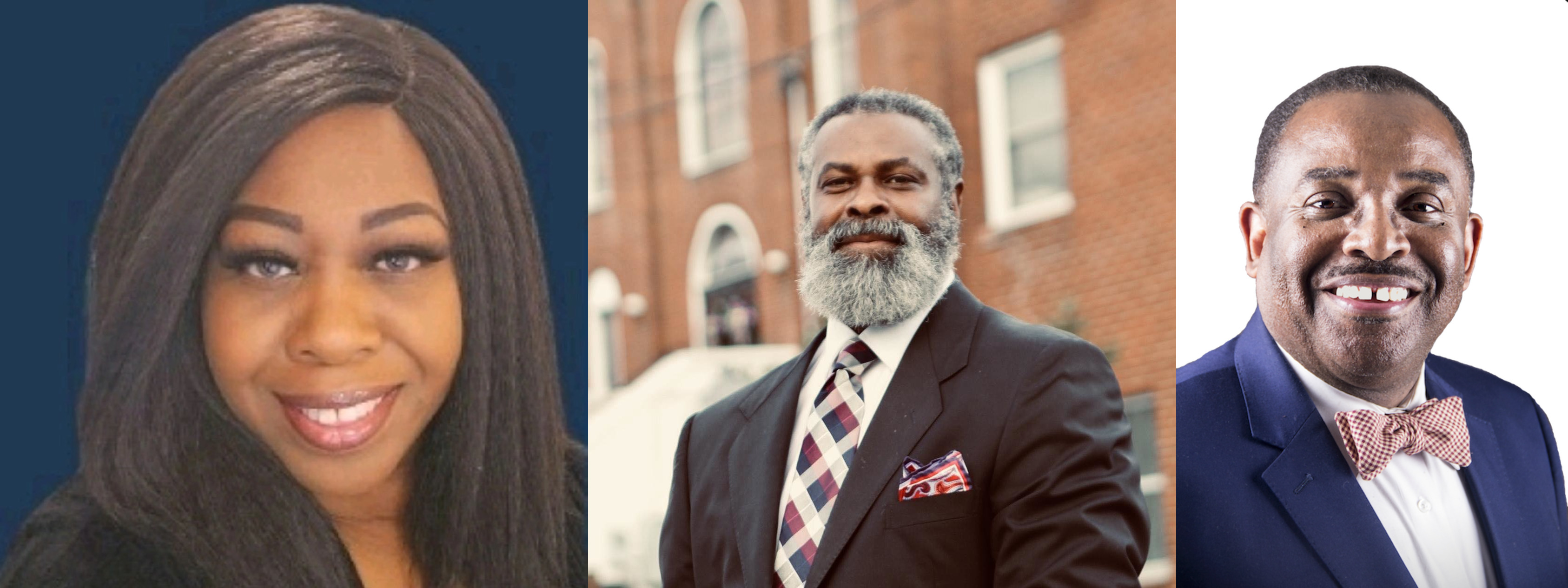 Lynchburg Ward 2 candidates, from left: independent Taormina "Tori" Howard, Republican Rodney Hubbard, Democrat Sterling Wilder.
