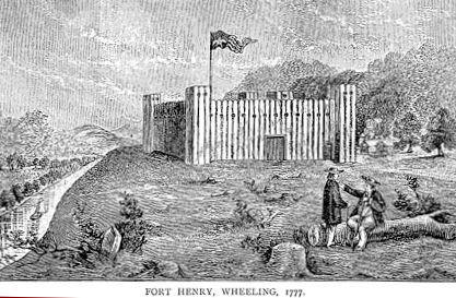 Fort Fincastle, later renamed Fort Henry. Courtesy of Calvin Huntsman.