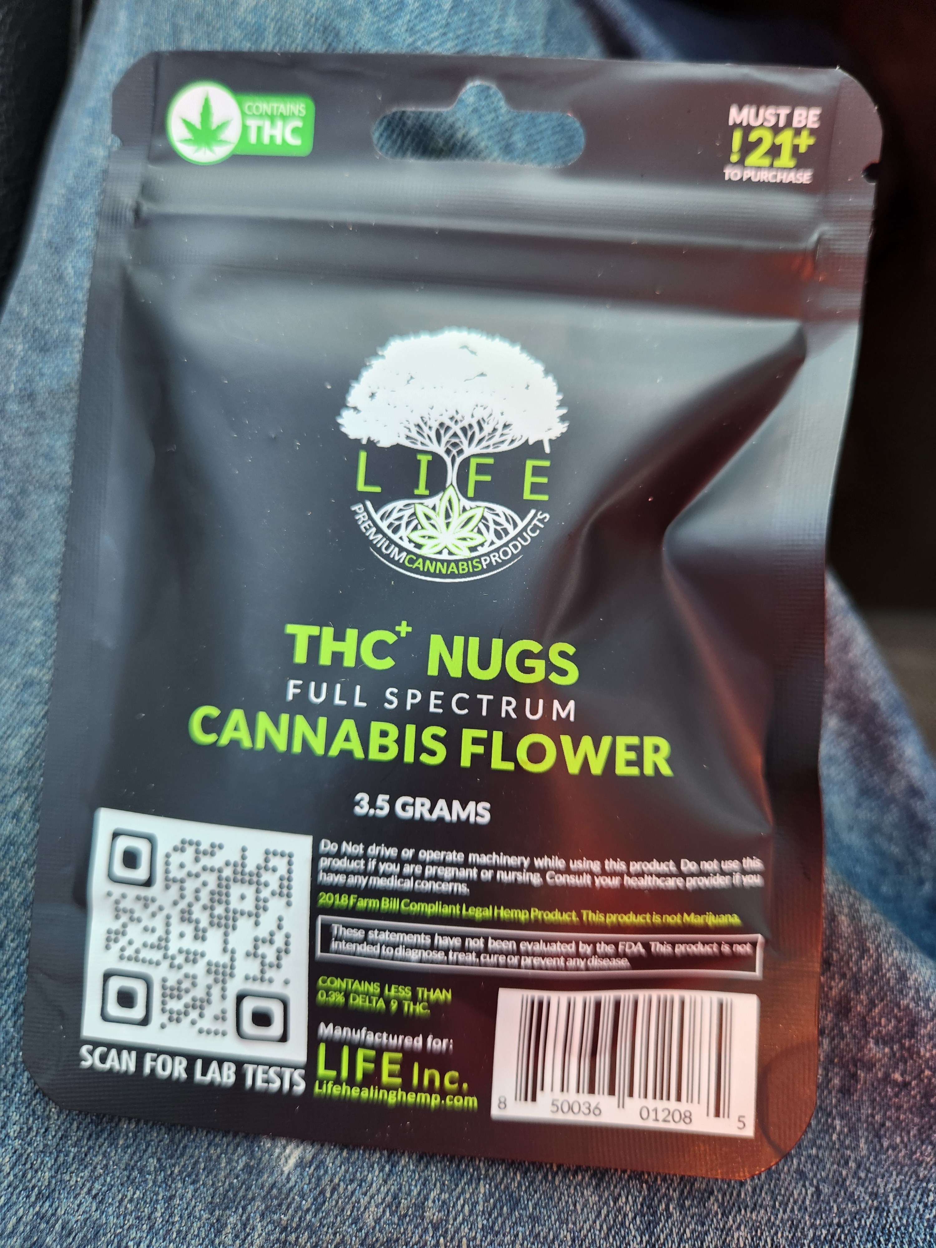 The back of one of the two packages I purchased. Photo by Dwayne Yancey