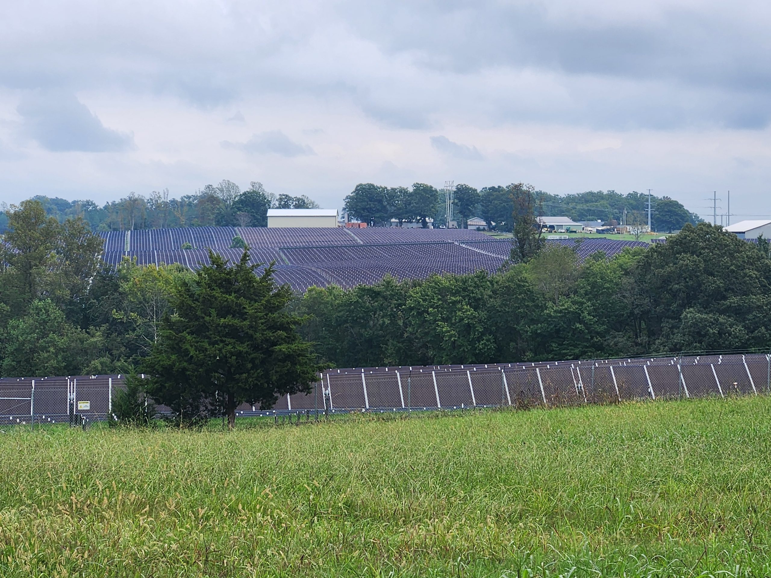 Solar farms around Climax in Pittsylvania County. Photo by Dwayne Yancey.