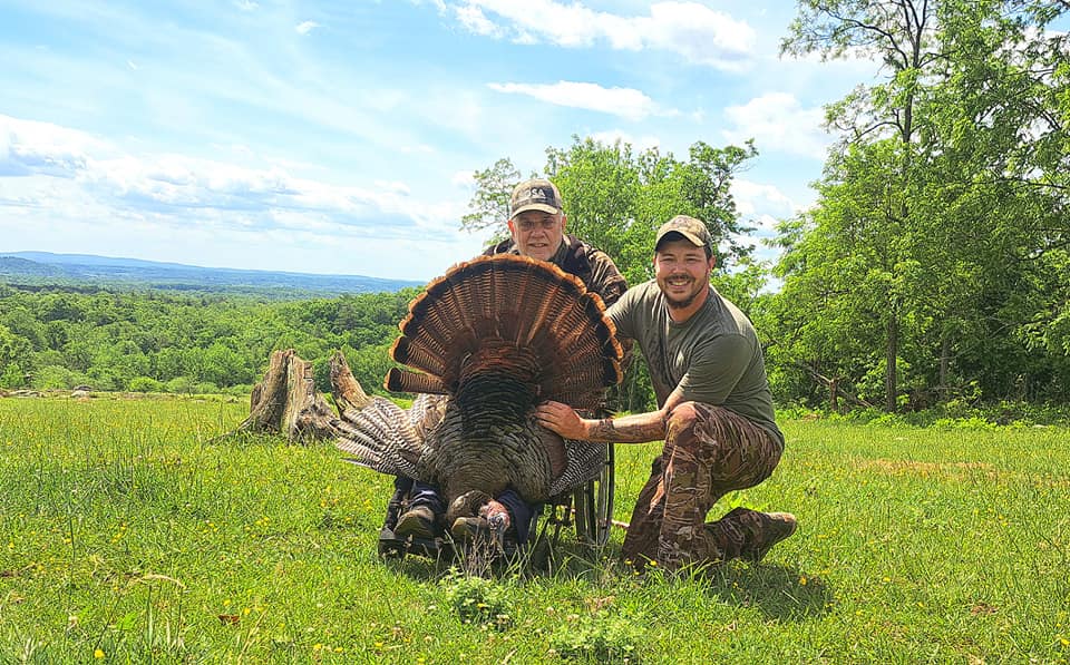 Barry Arrington (left) befriended Cody McCulloch, another Bedford County hunter who was seriously injured in a fall from a treestand. Courtesy of Cody McCulloch.