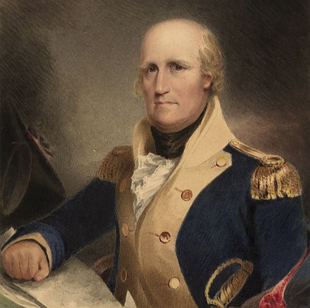 George Rogers Clark later in life. Courtesy of National Portrait Gallery.