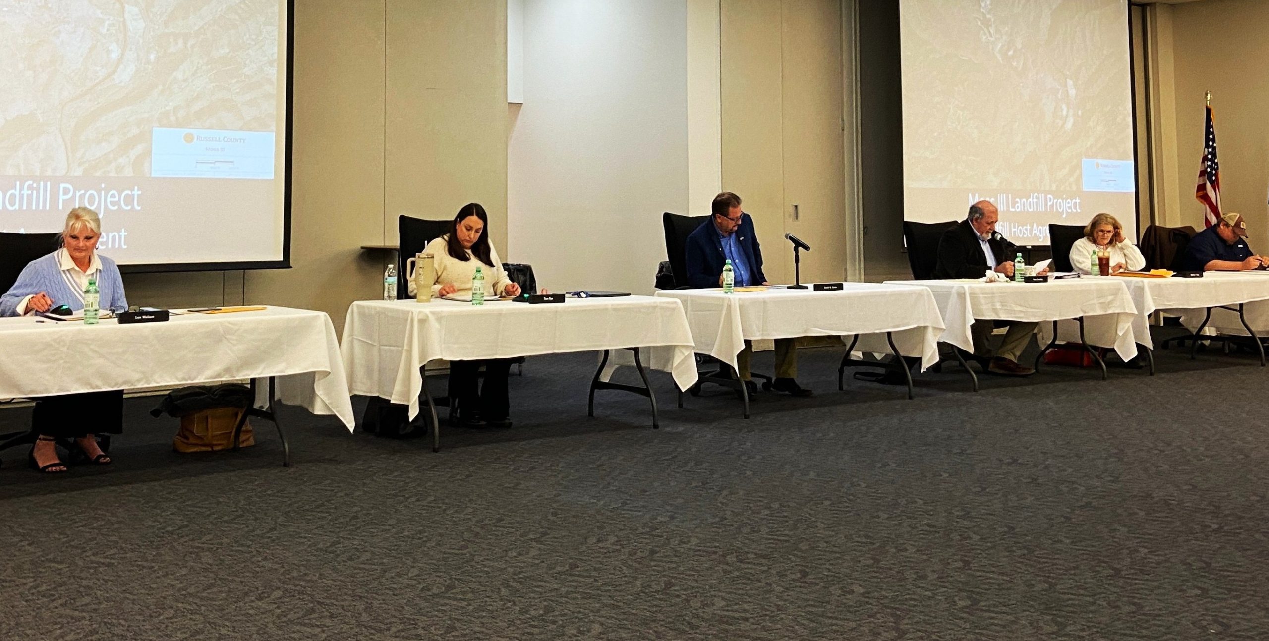 The Russell County Board of Supervisors meet in March at the governmental center in Lebanon.