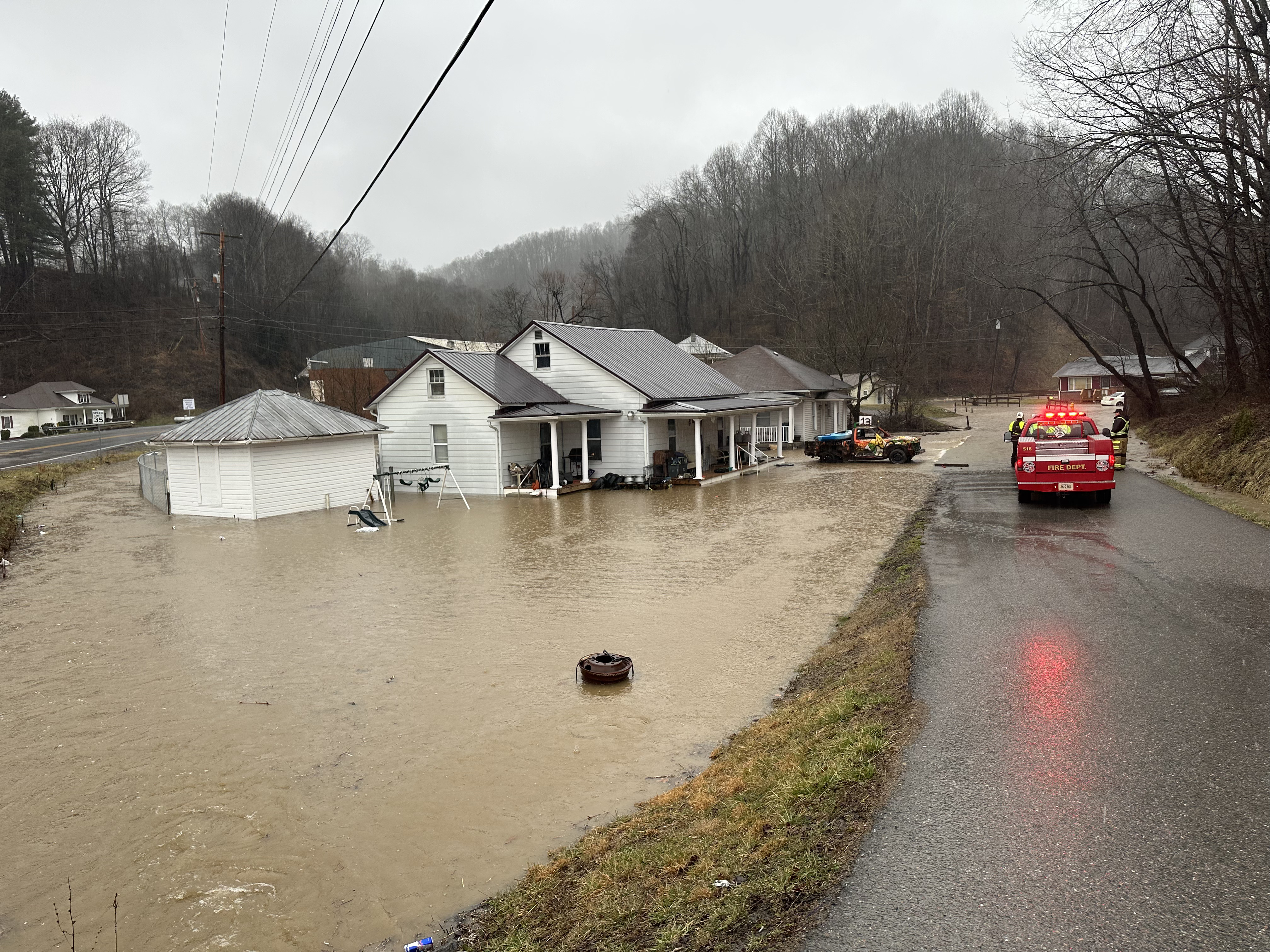 Flooding in Tazewell County. Courtesy of state Sen. Travis Hackworth.