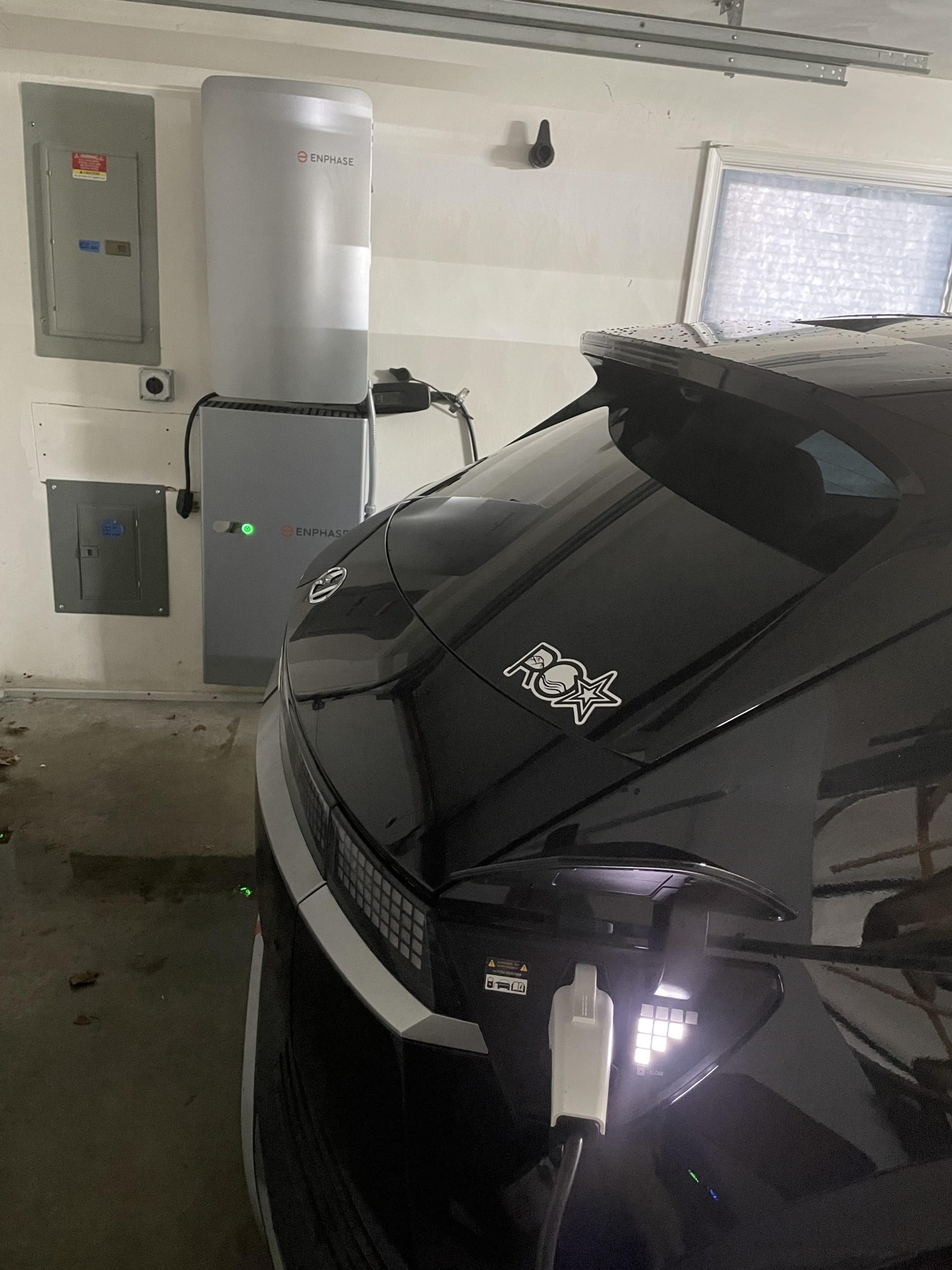David Wiley's car charges up. Courtesy of David Wiley.