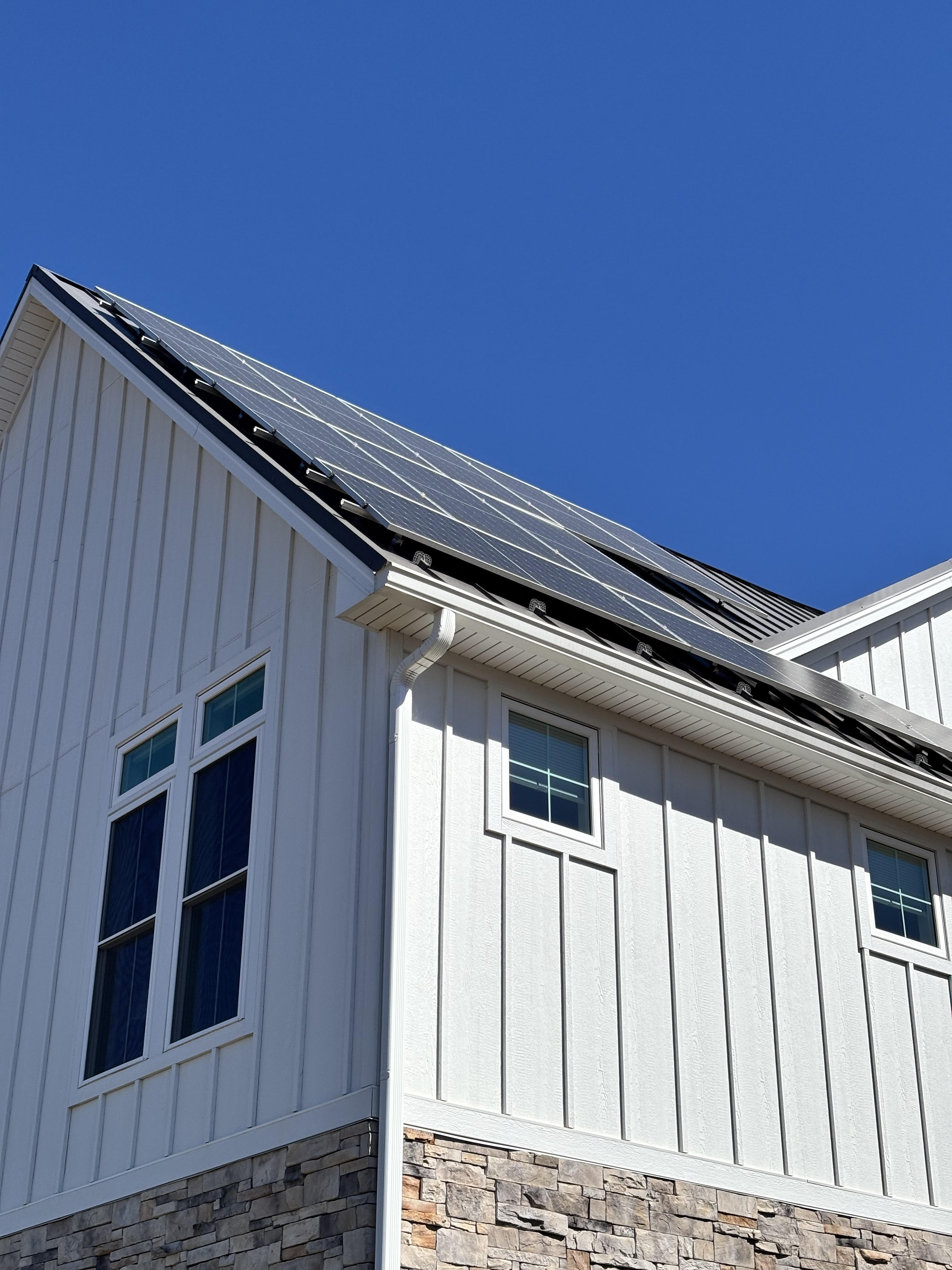 Mary McCarthy's solar panels in Lynchburg. Courtesy of McCarthy. 