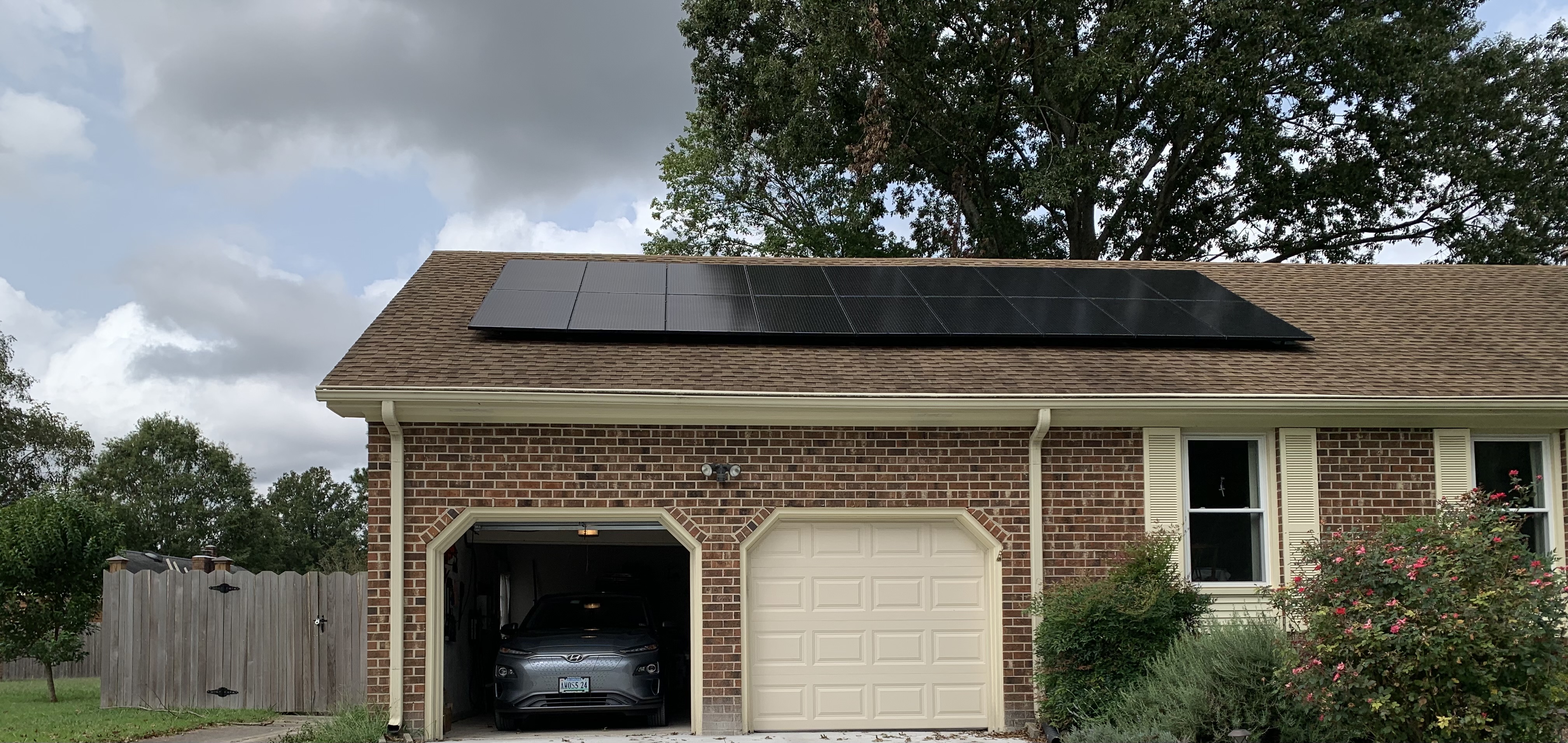 Susan Potter's solar panels. Courtesy of Potter. 