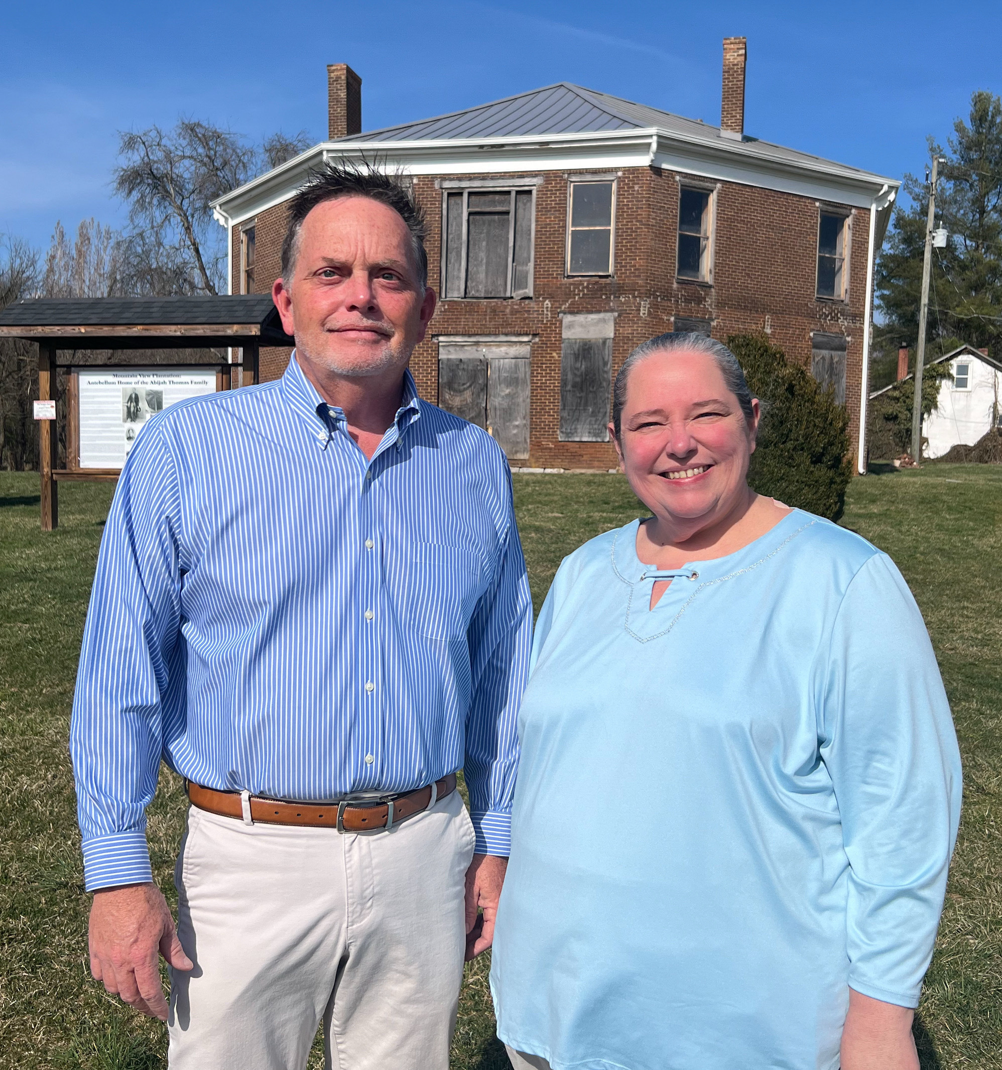 Derek and Deborah Orr. Courtesy of the Octagon House Foundation.