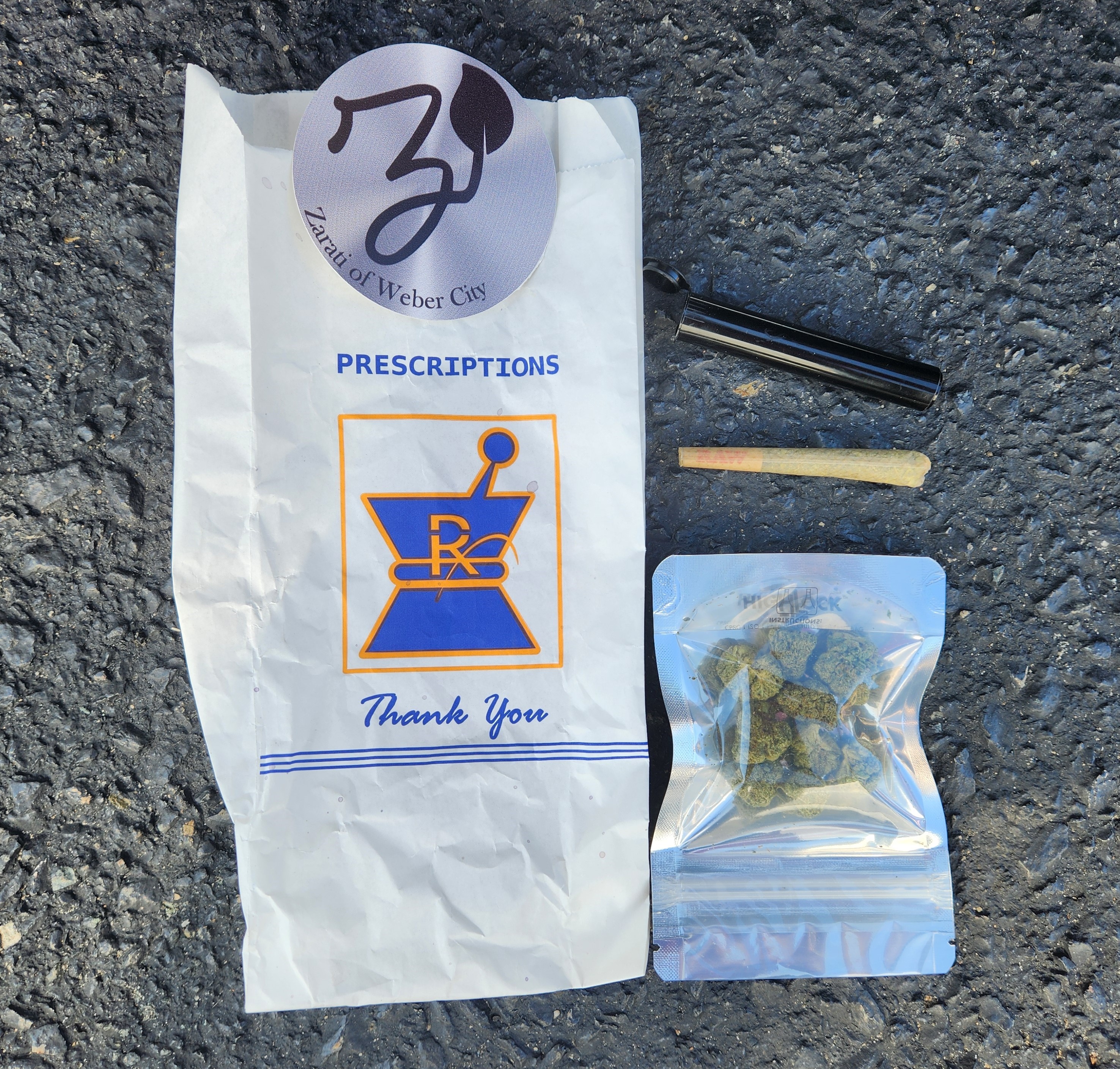 The full contents of the Zarati Shop gift also included a sticker. Photo by Dwayne Yancey