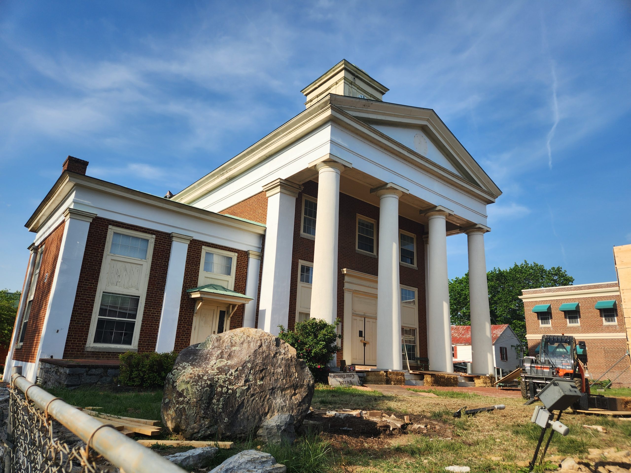 The Botetourt County Couthouse, which is currently undergoing renovations. Photo by Dwayne Yancey.