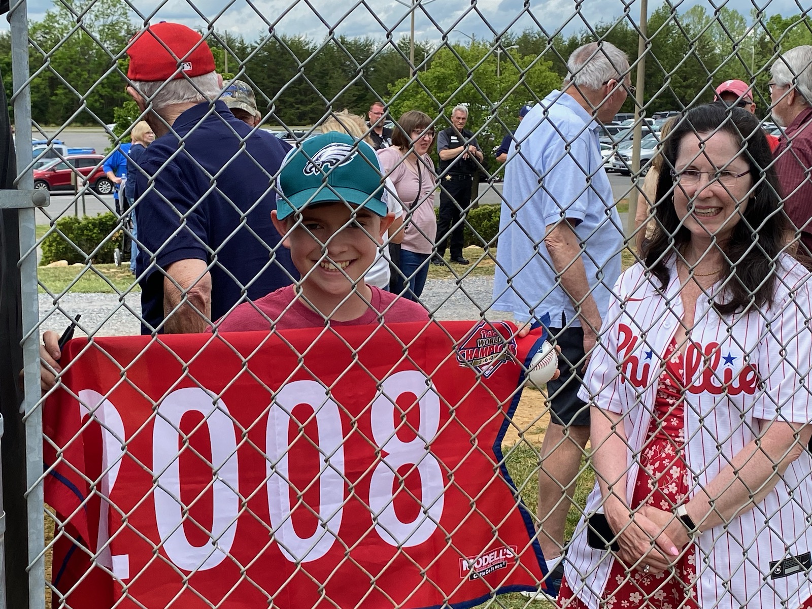 Philadelphia Phillies fans came to Buena Vista to salute former manager Charlie Manuel. Photo by Robert Anderson.