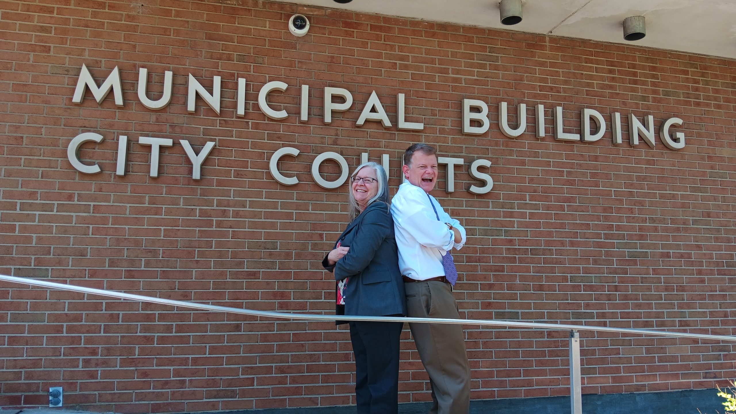 Commonwealth Attorney G. Andy Hall and Public Defender Sandra Haley have differing opinions on surveillance technologies.