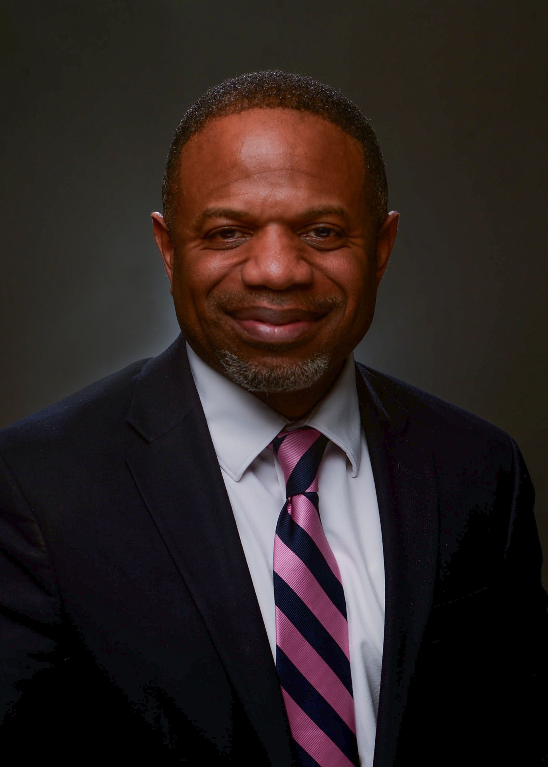 a headshot of a man, Cornelius Johnson, new president of Danville Community College.