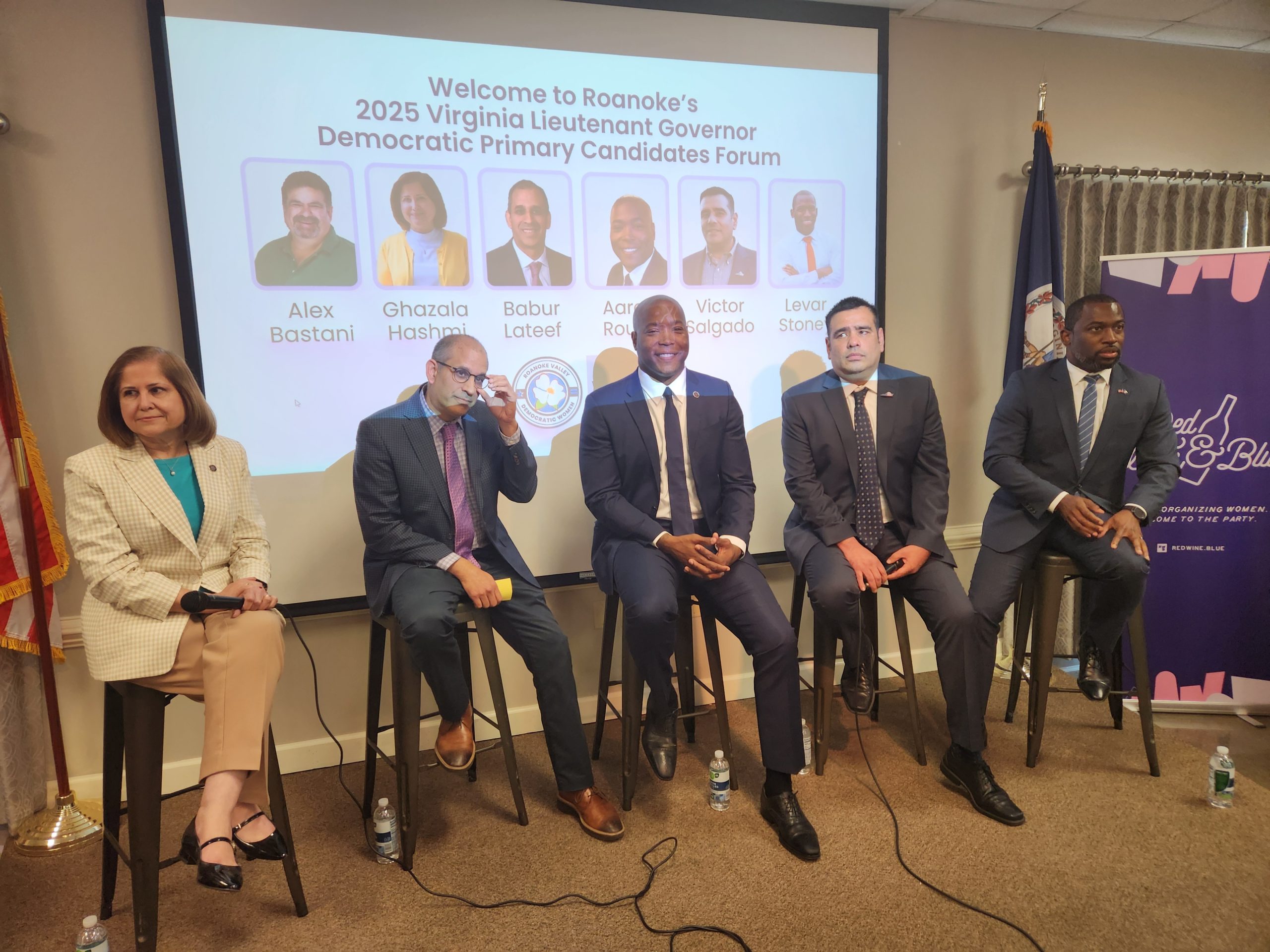 Five of the six candidates for the Democratic nomination for lieutenant governor.