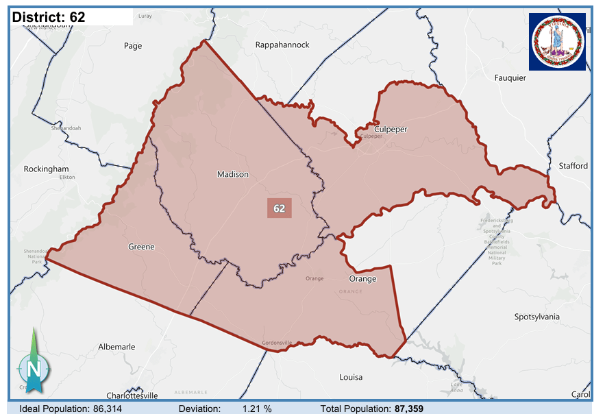 House District 62. Courtesy of Virginia Supreme Court.