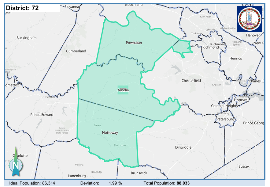 House District 72. Courtesy of Virginia Supreme Court.