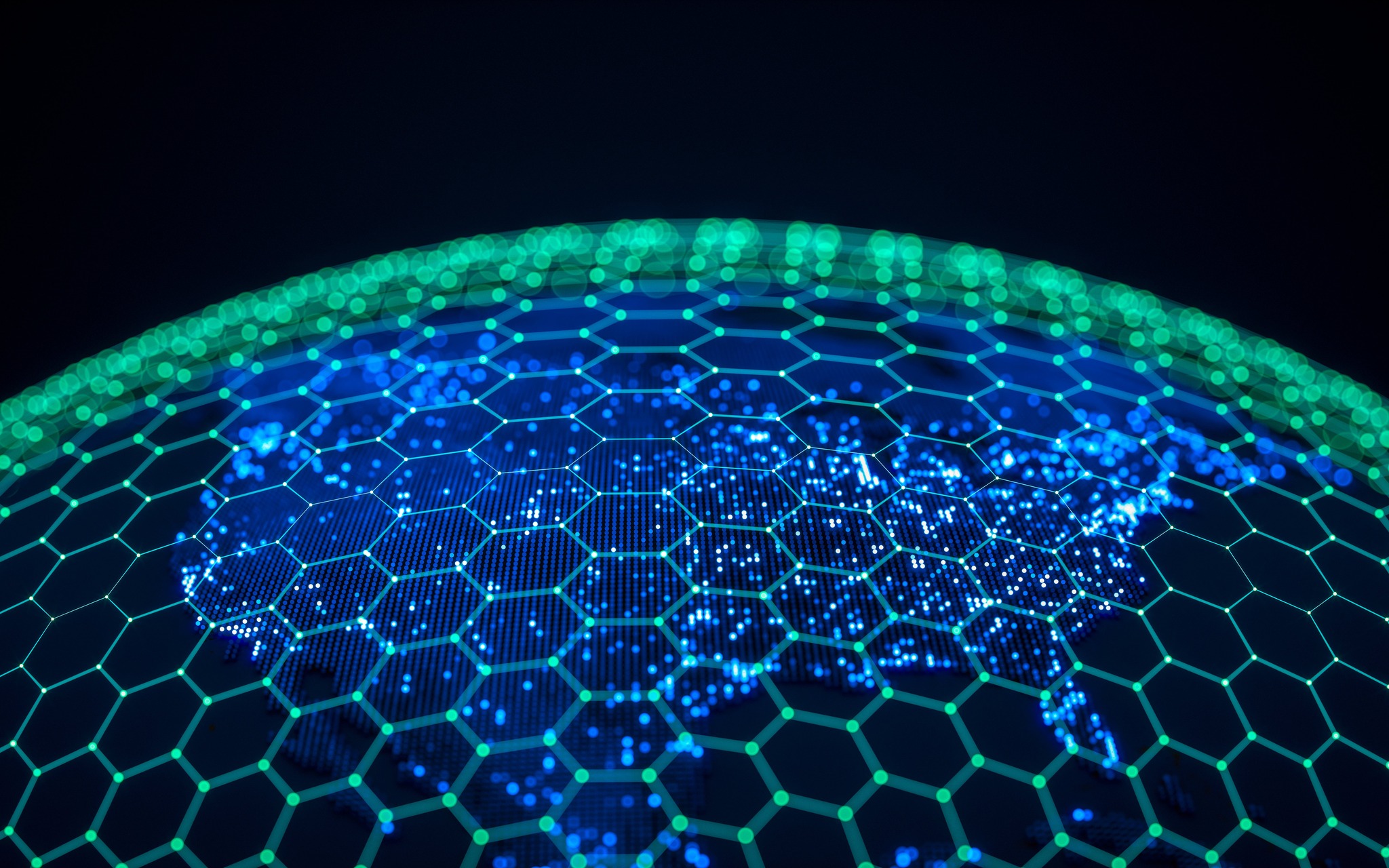 Constellations of data center satellites orbiting Earth are envisioned by Amazon. Credit Amazon