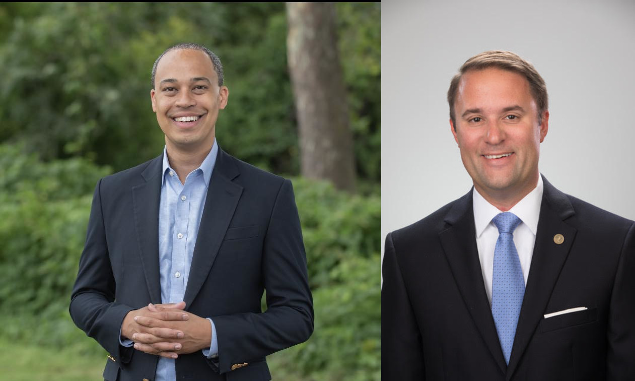 The candidates for attorney general: Democrat Jay Jones and Republican Jason Miyares.