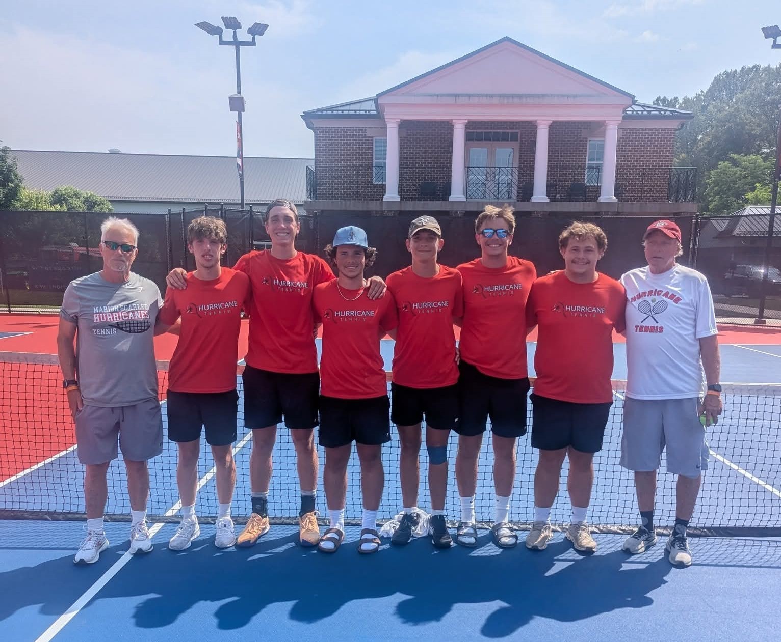 The Marion boys tennis team won the state champioinship. Courtesy of Marion Senior High School.