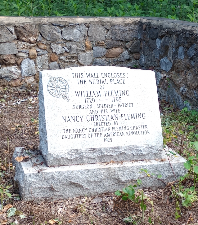 The marker inside the graveyard. Randy Walker.