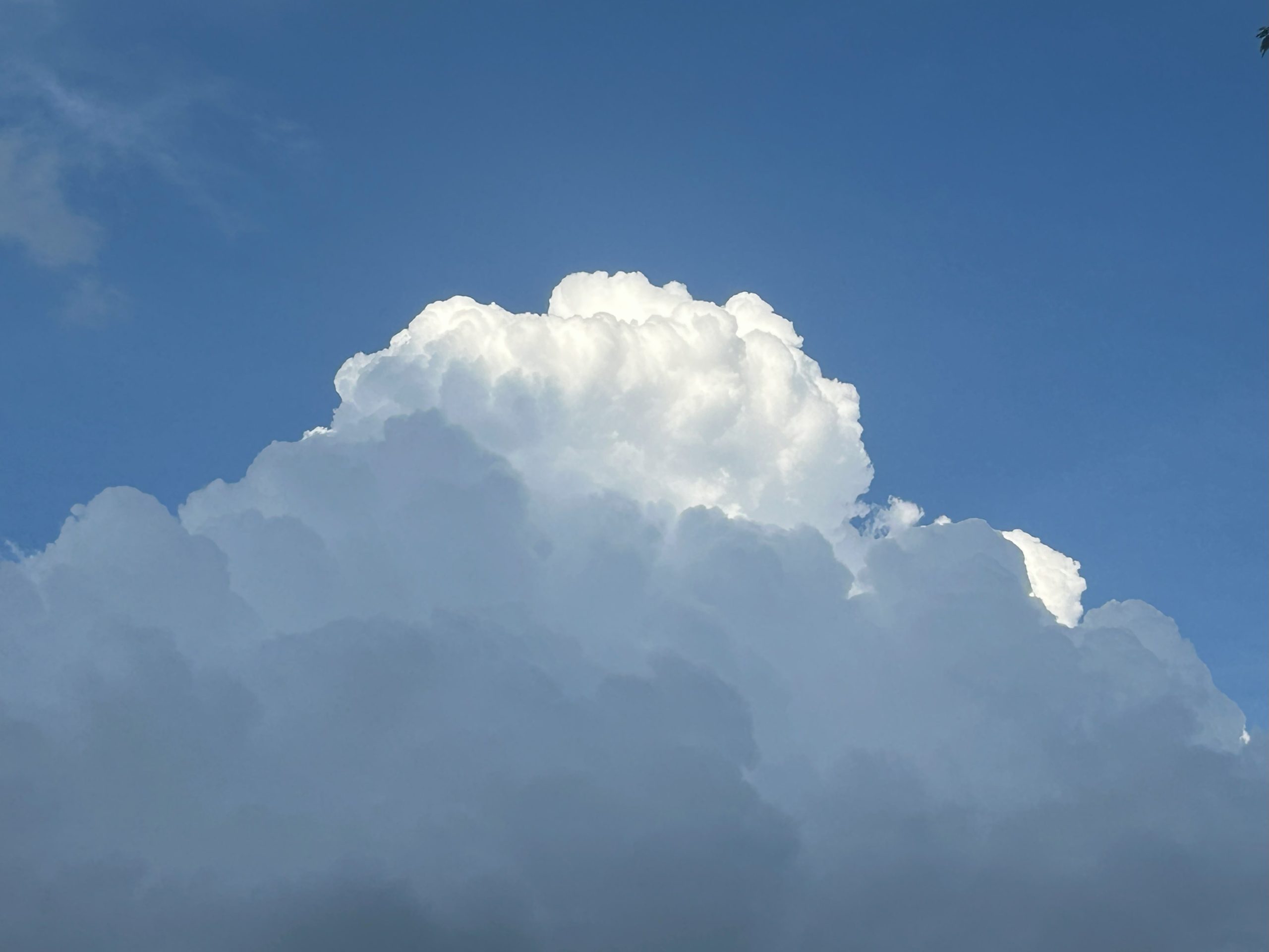 Towering cumulus clouds bubble high into the sky over the Roanoke Valley on Monday, July 14. Photo by Kevin Myatt.