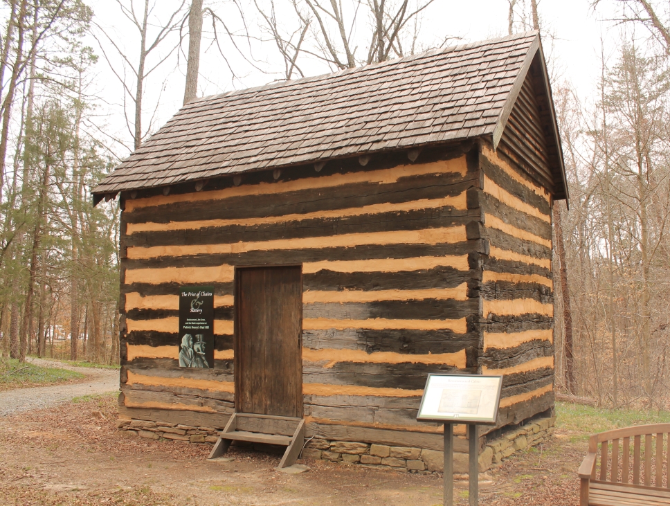 Reconstructed slave cabin at Red Hill. Photo by Randy Walker.