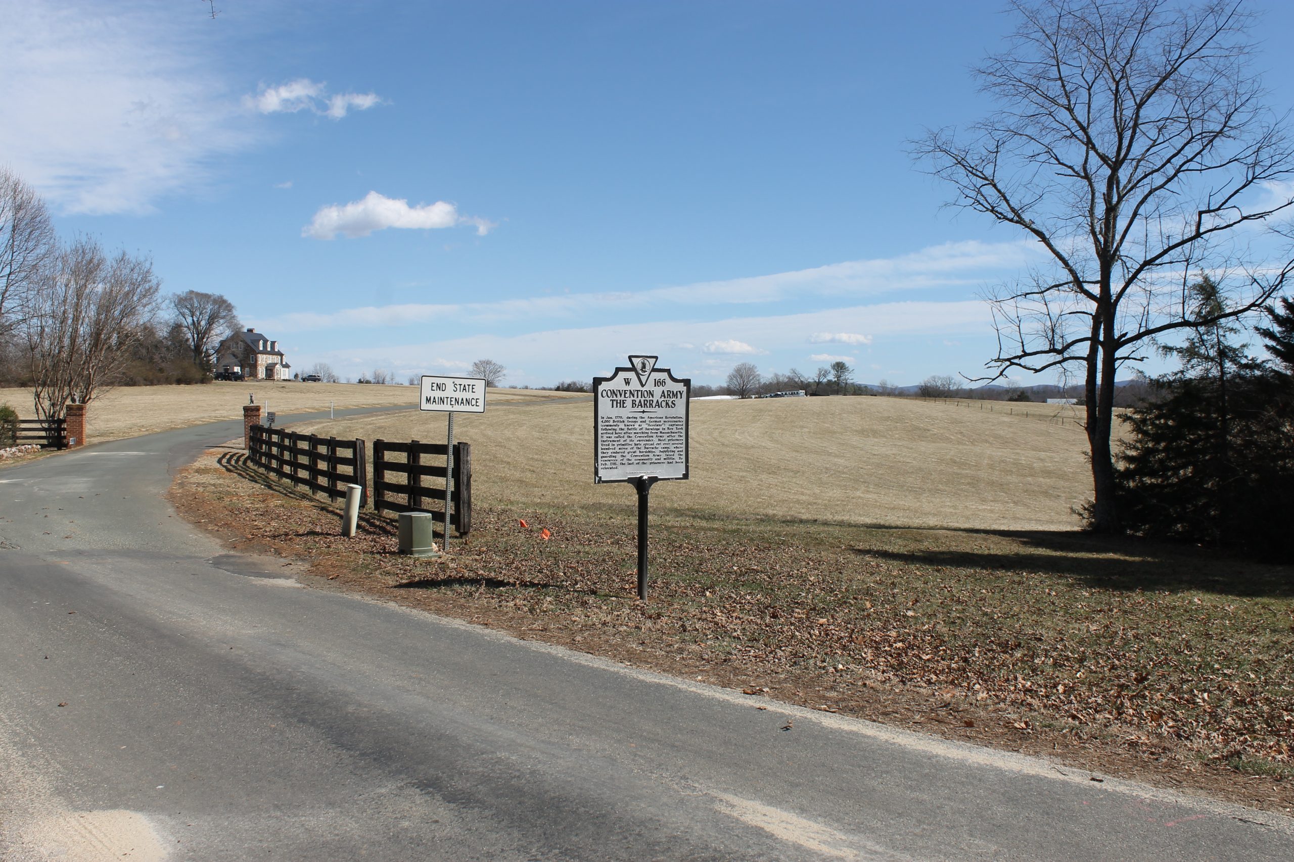 The historical marker for the prisoner of war site. Photo by Eric Gorton.