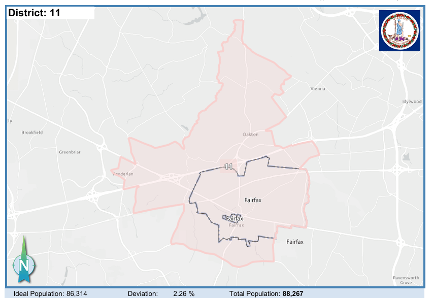 House District 11. Courtesy of Virginia Supreme Court
