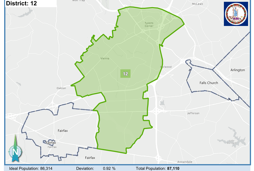 House District 12. Courtesy of Virginia Supreme Court