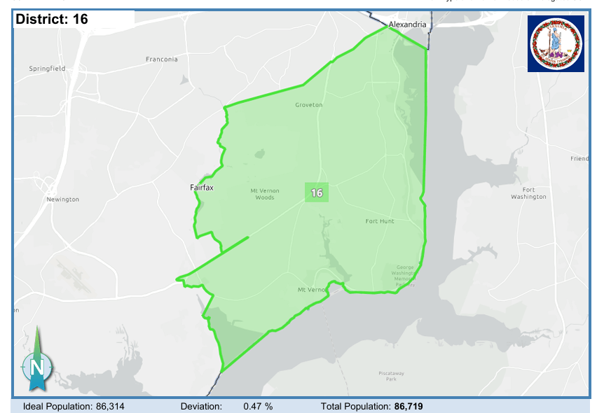 House District 16. Courtesy of Virginia Supreme Court