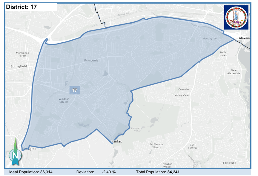 House District 17. Courtesy of Virginia Supreme Court