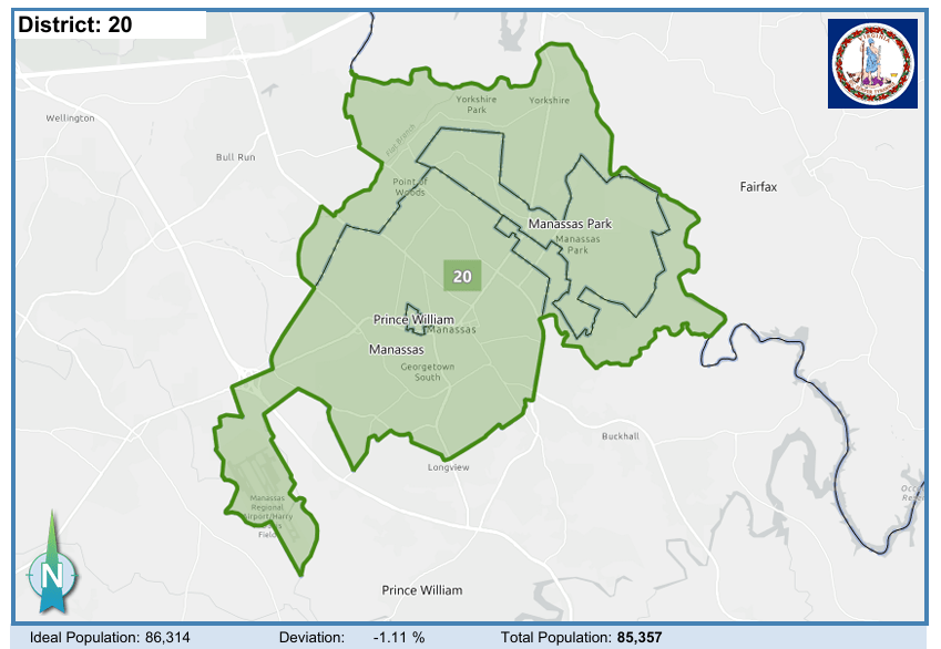 House District 20. Courtesy of Virginia Supreme Court