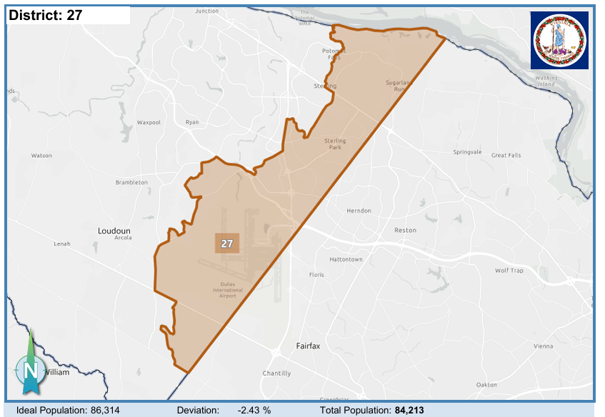 House District 27. Courtesy of Virginia Supreme Court.