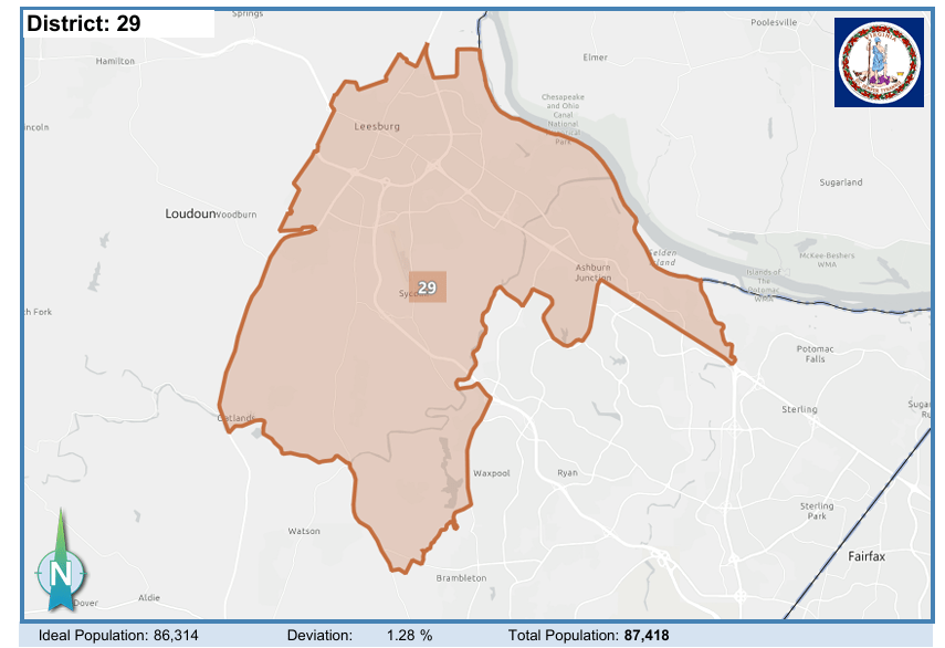 House District 29. Courtesy of Virginia Supreme Court.