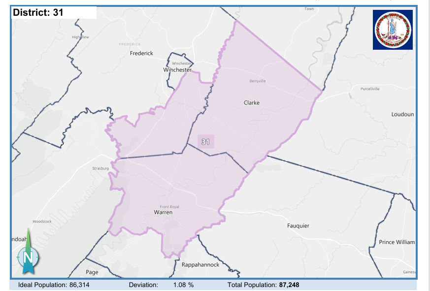 House District 31. Courtesy of Virginia Supreme Court.