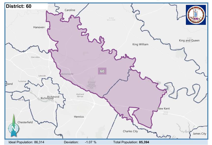 House District 60. Courtesy of Virginia Supreme Court