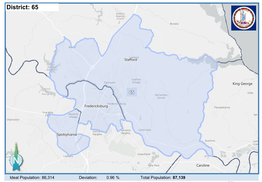 House District 65. Courtesy of Virginia Supreme Court