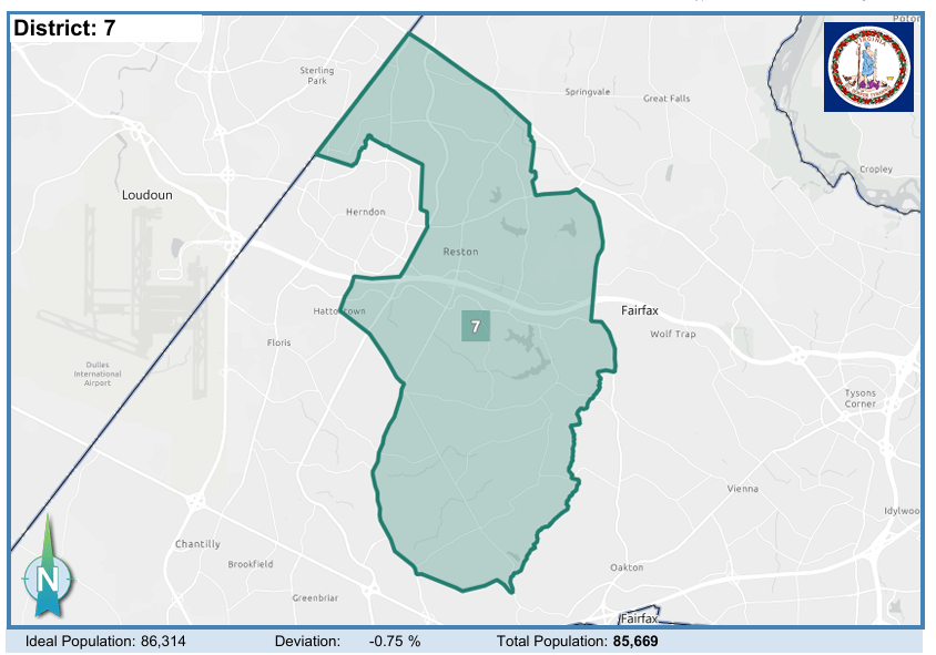 House District 7. Courtesy of Virginia Supreme Court