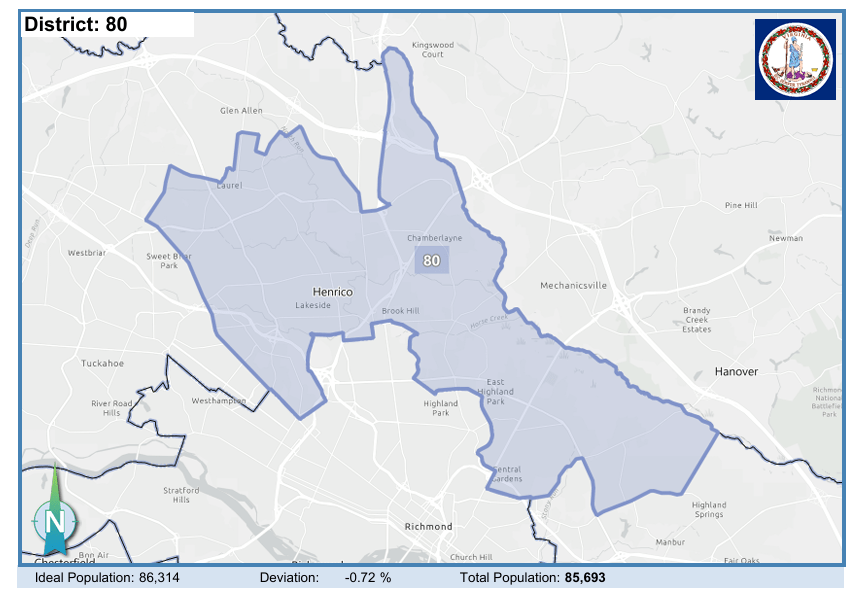 House District 80. Courtesy of Virginia Supreme Court.